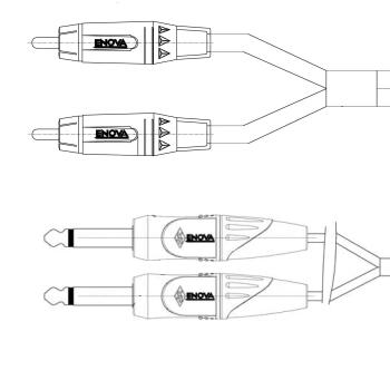 Jack Adapter cable stereo 3 m